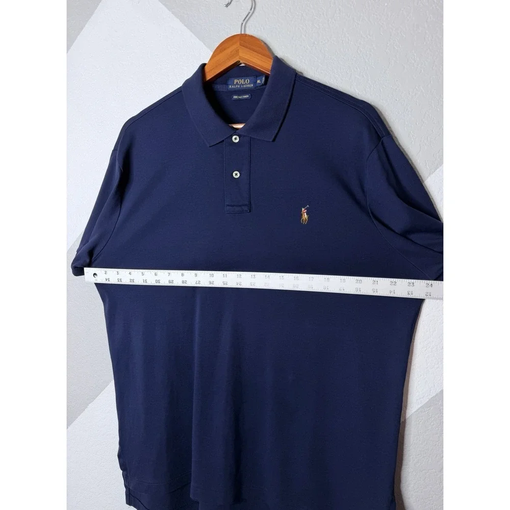 Polo Ralph Lauren Pima Soft Touch Polo Men's XL Navy Multicolor Pony Cotton